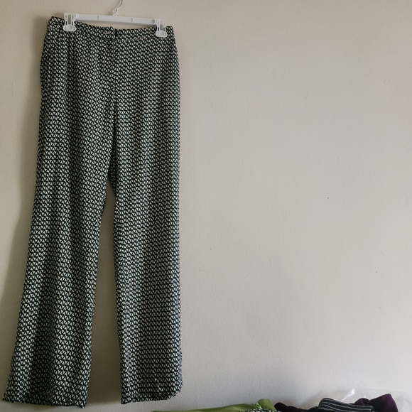 Set Oversized Resort Shirt & Pants Green Zigzag Dark Green Patterned… - Picture 11 of 16